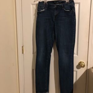 Old Navy Mid Rise Dark Wash Jeans